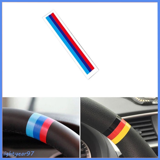 Miếng Dán Trang Trí Vô Lăng Xe Hơi Họa Tiết Lá Cờ Nhiều Màu Độc Đáo J02