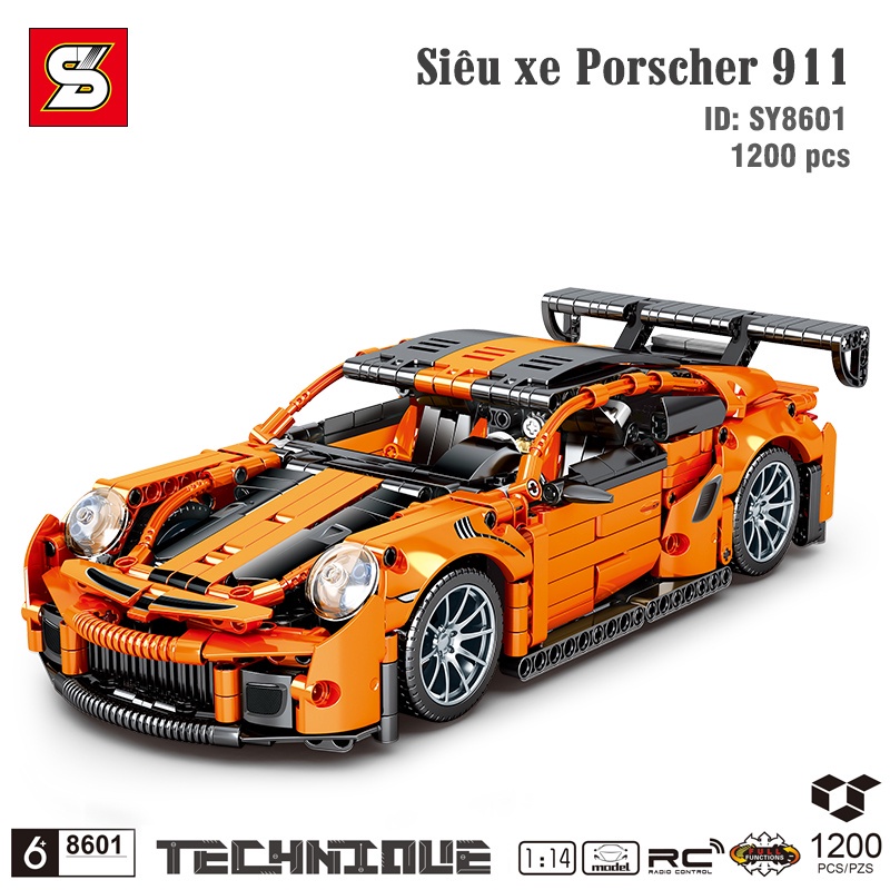 Đồ chơi lắp ráp xe Technic mô hình Xe Porsche 911  - SY BLOCK 8601