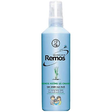 Xịt Chống Muỗi Remos Mentholatum Hương Sả Chanh 150ml