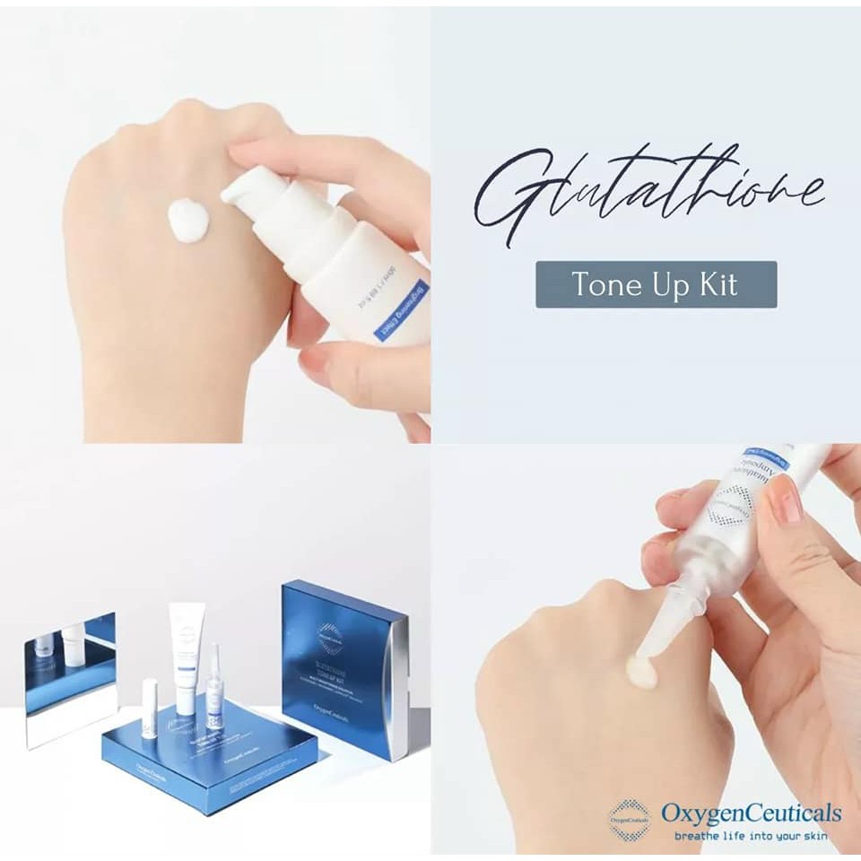 SET DƯỠNG TRẮNG DA GLUTATHIONE TONE UP KIT OXYGEN CHÍNH HÃNG - 8135