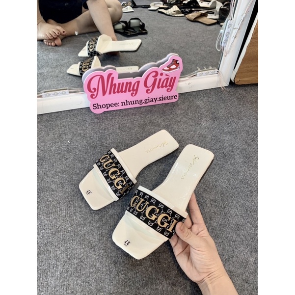 Dép lê quai guci đế bệt mã 798