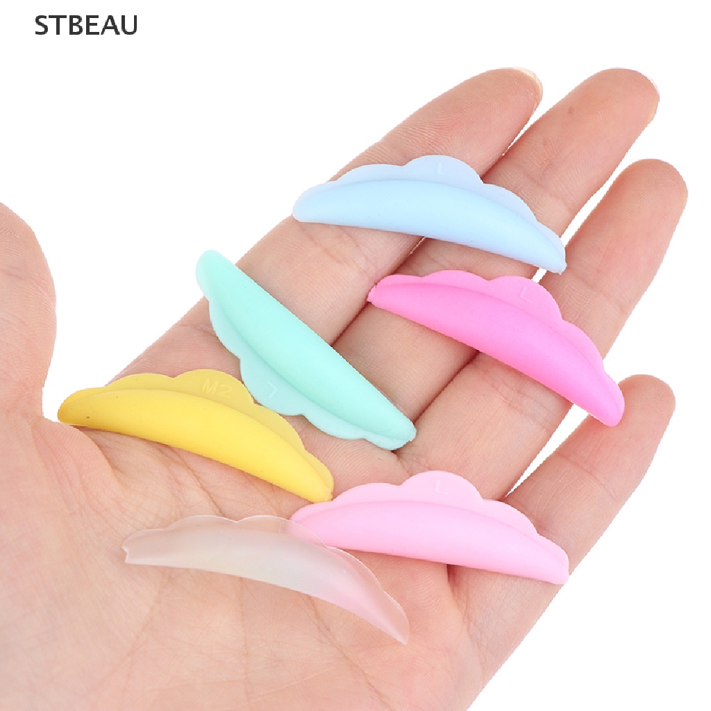 [Hàng mới về] Set 5 cặp đệm silicone hỗ trợ uốn mi giả (kích thước XS S M L XL)