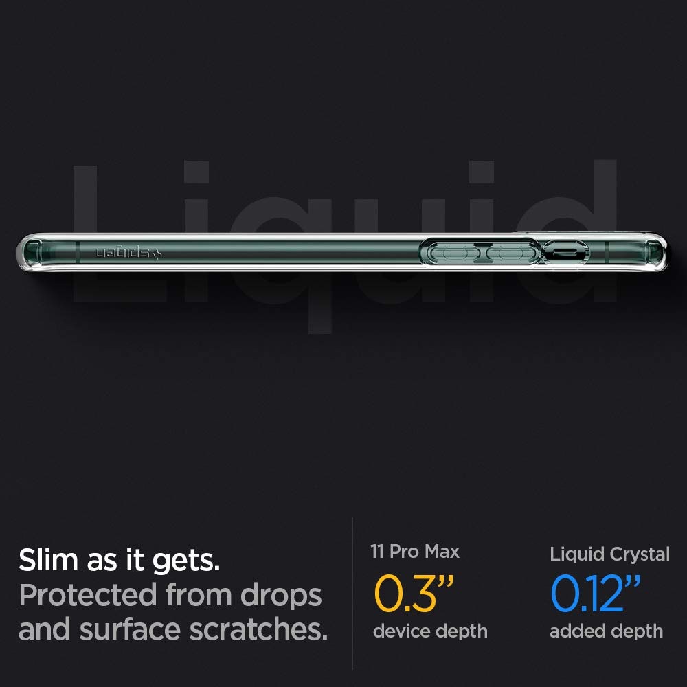 Ốp lưng IP 11 Pro Max / 11 / 11 Pro Spigen Liquid Crystal  Hàng Chính Hãng.
