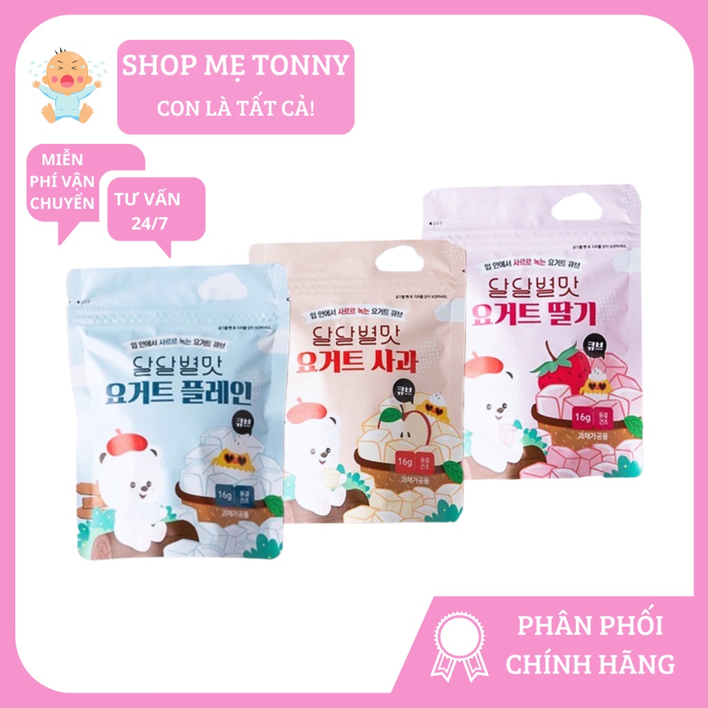 Sữa chua,trái cây sấy khô Samdowell Hàn Quốc 6m+
