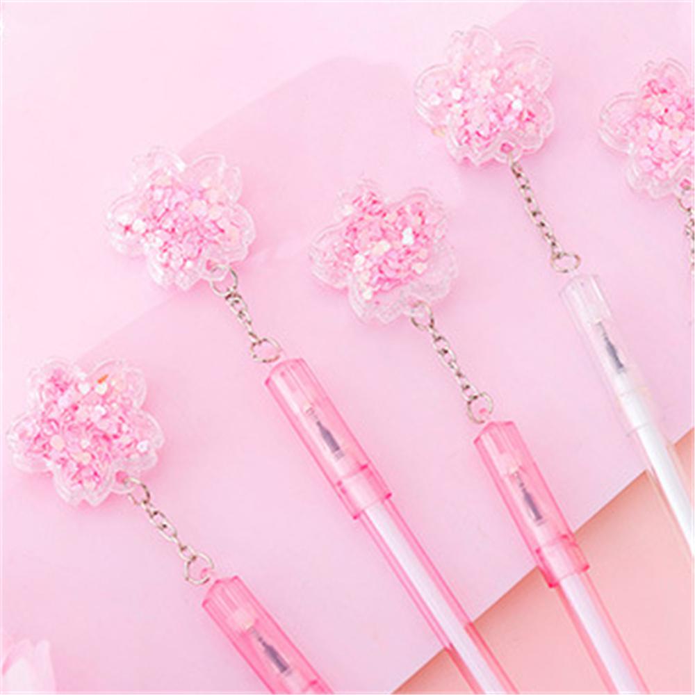 Bút Mực Gel Đính Kim Sa Hình Quả Cherry Dễ Thương