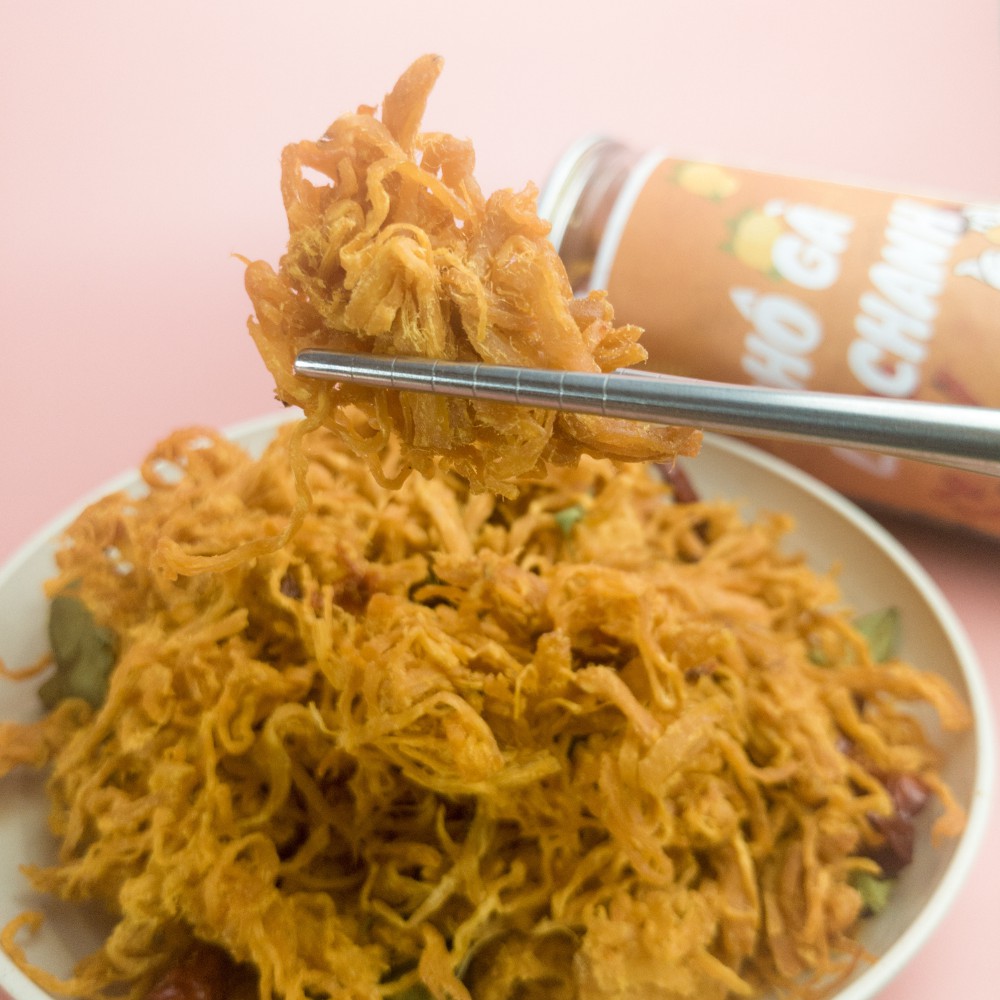 Khô gà lá chanh cay,gà khô lá chanh 100g,300g,Tiny Food đồ ăn vặt Đà Nẵng | BigBuy360 - bigbuy360.vn
