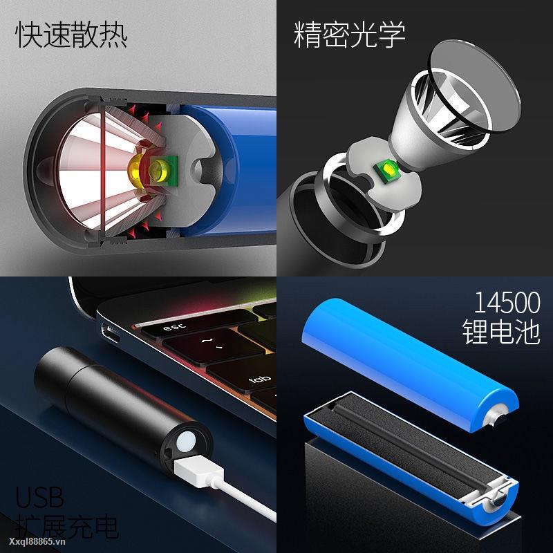 đèn pin
 Đèn pin mini ánh sáng mạnh có thể sạc lại siêu sáng hộ gia đình nhỏ cầm tay chiếu sáng cho sinh viên ngoài trời Đèn LED chiếu xa | BigBuy360 - bigbuy360.vn