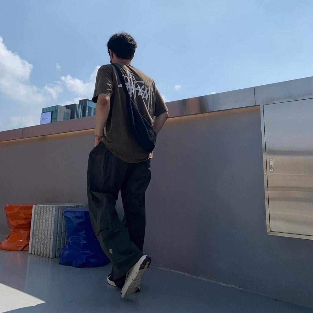 Áo thun unisex nam nữ Stu.ssy Basic Pigment Dyed Cotton 100%, Form Oversize cao cấp VNXK ảnh thật