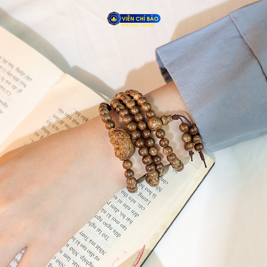 Chuỗi trầm Tốc 108 hạt mix - Tỳ Hưu thời trang phụ kiện trang sức Viễn Chí Bảo V000814-4