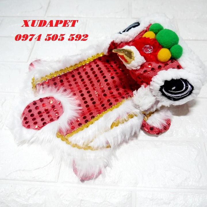 ÁO MẶC CHO CHÓ MÈO NGÀY TẾT HÌNH CON LÂN NGỘ NGHĨNH XUDAPET – XDPL28