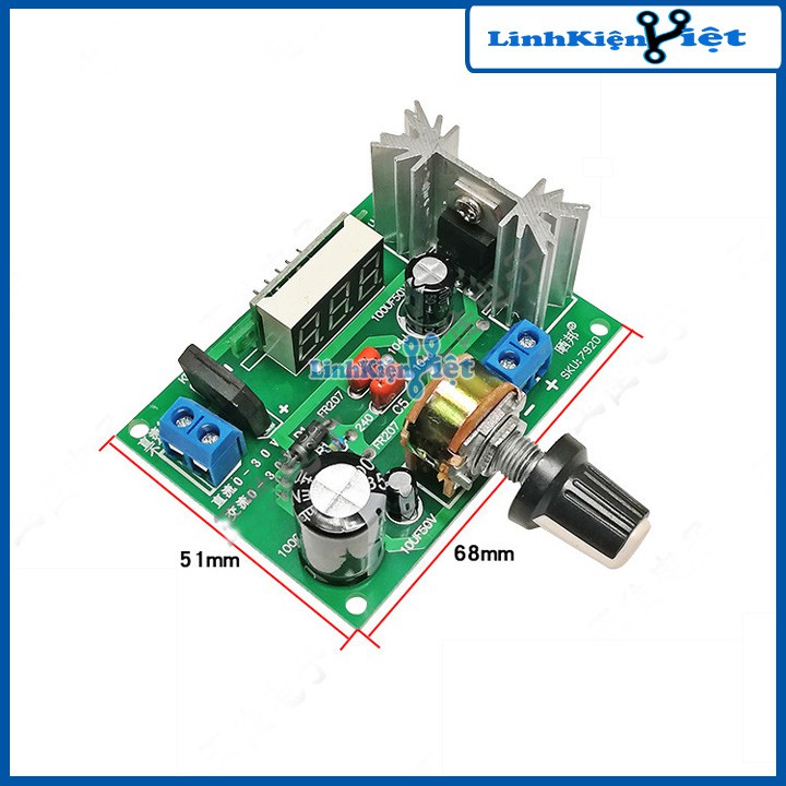 Module Nguồn LM317 INPUT 3-30VDC/3-20VAC