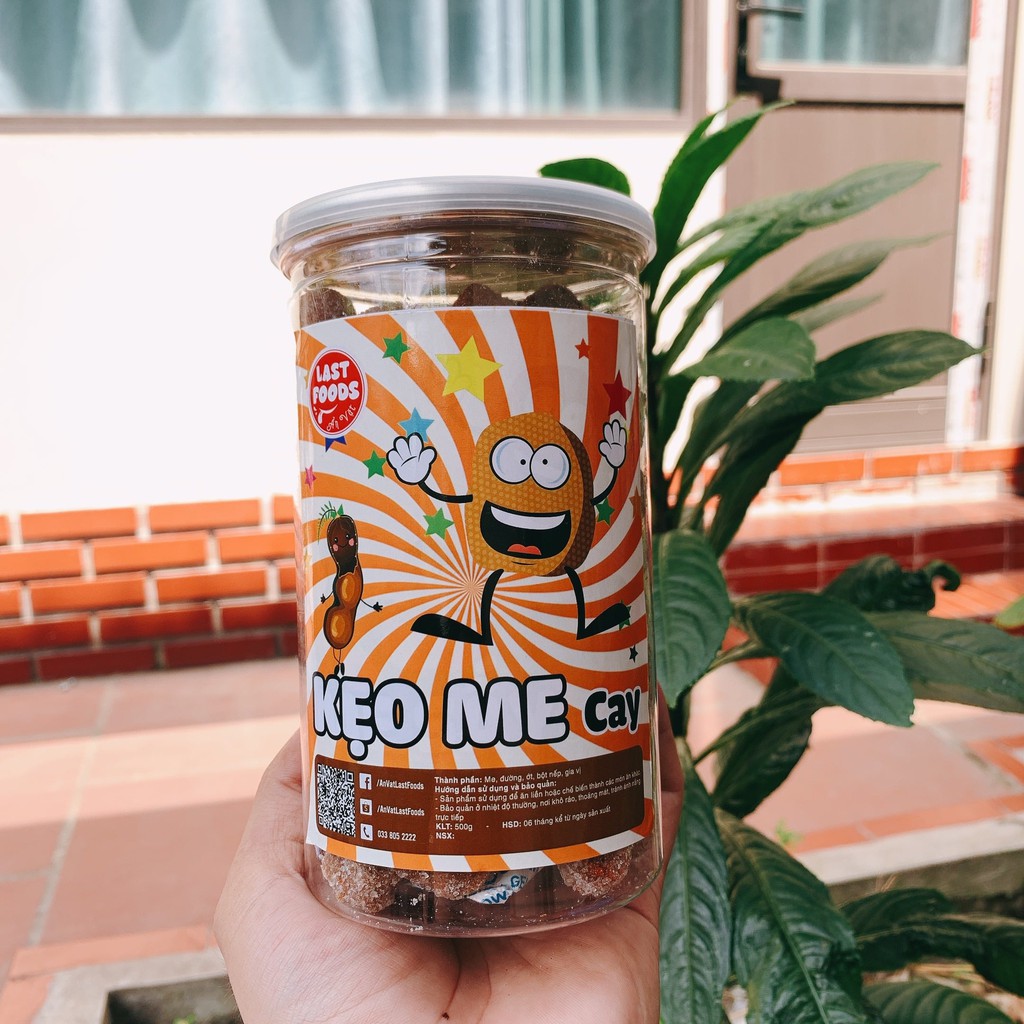 Kẹo me cay 500g hũ pet ,ăn vặt LASTFOODS Hà Nội với các mẫu đồ ăn vặt các miền đầy đủ hương vị thơm ngon giá rẻ