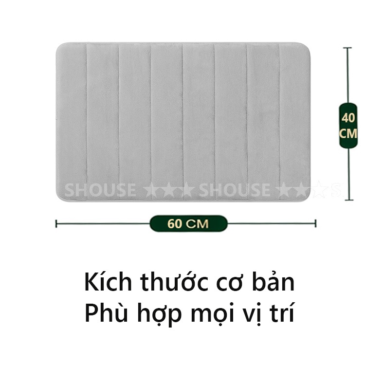 Thảm lau chân Shouse KR02 siêu thấm hút nước cho phòng tắm