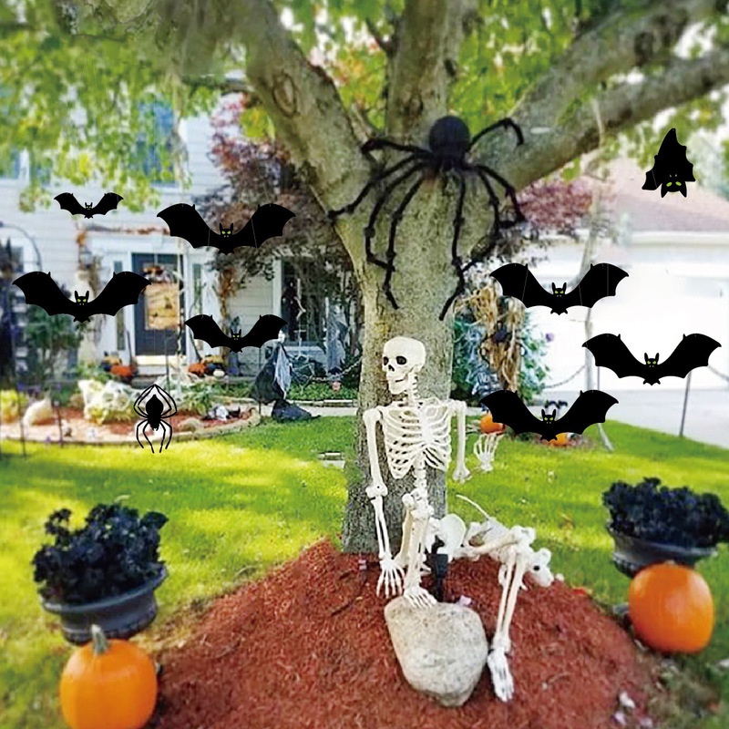 Phụ Kiện Trang Trí Cửa Sổ Chủ Đề Halloween Phát Sáng Độc Đáo