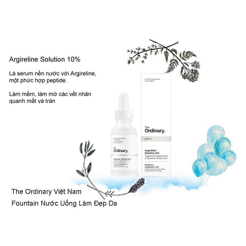 The Ordinary - Argireline Solution 10% serum chống lão hóa