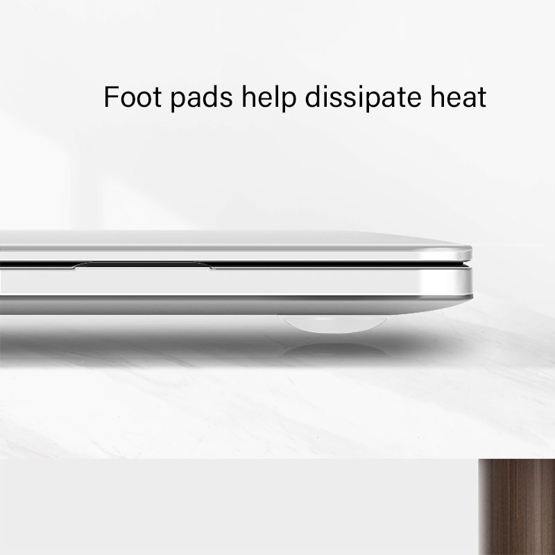 Bộ Ốp Trong Suốt 4 Trong 1 Bảo Vệ Bàn Phím + Miếng Dán Màn Hình Chống Bụi Cho 2022 Macbook M2 Air13.6 inch A2681 M2 Pro13 A2338