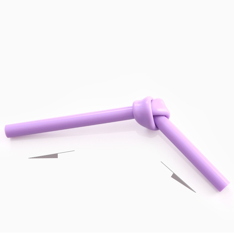 Bộ 6 Ống hút silicon bảo vệ môi trường ống hút silicone tái sử dụng