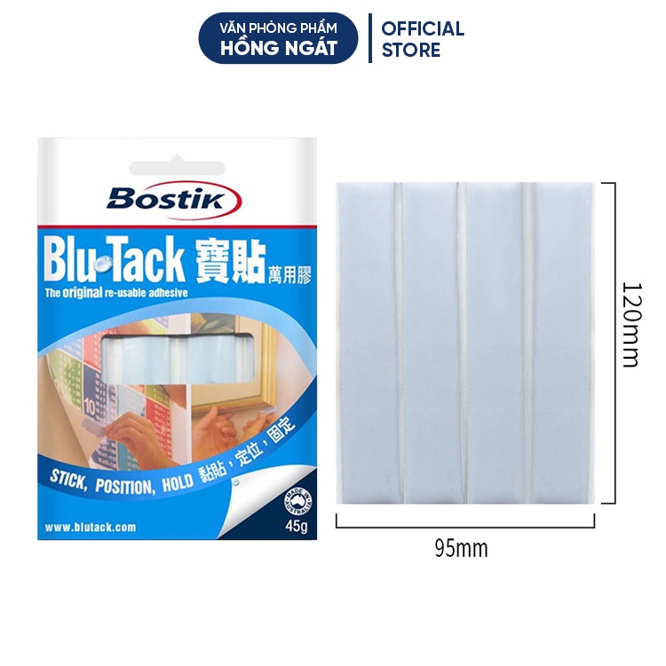 Blutack dán poster 45g, đất sét dính blutack đồ dùng học tập giáo cụ dạy học tiếng anh cho giáo viên BK03