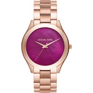 Đồng Hồ Nữ Michael Kors Slim Runway Rose Gold tone Mk3550