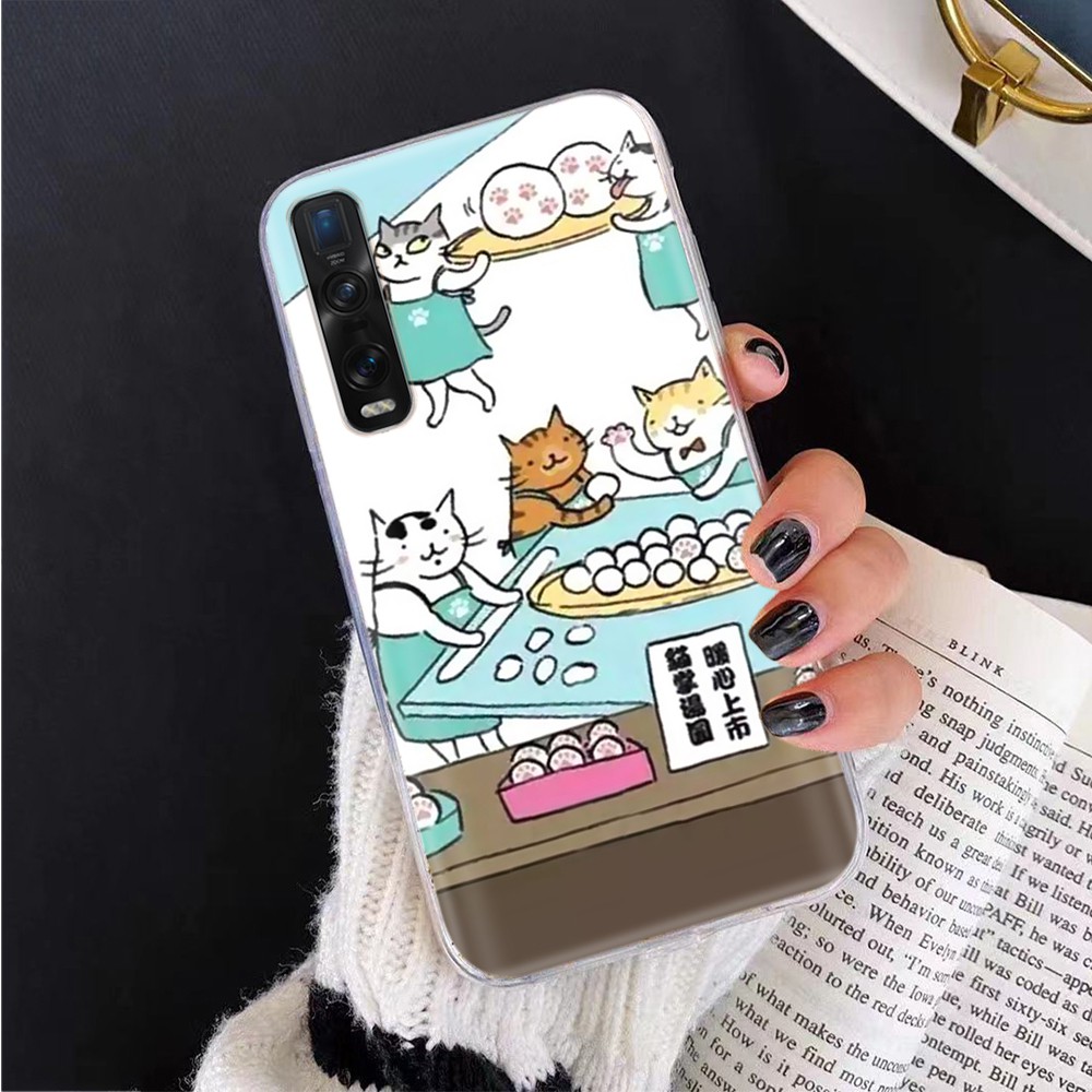 Ốp Điện Thoại Trong Suốt Hình Mèo Cho iPhone 5S 8 XR 6S 11 5 6 7 Pro Max SE Plus