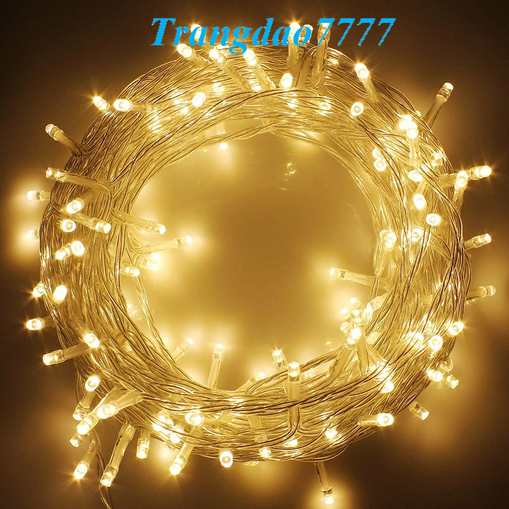 Đèn Led Chớp Nháy Xài Điện Dài 8 mét 70 Bóng Đèn Đom Đóm Fairy Light Trang Trí Decor Quấn Cây Thông Noel Đào Mai