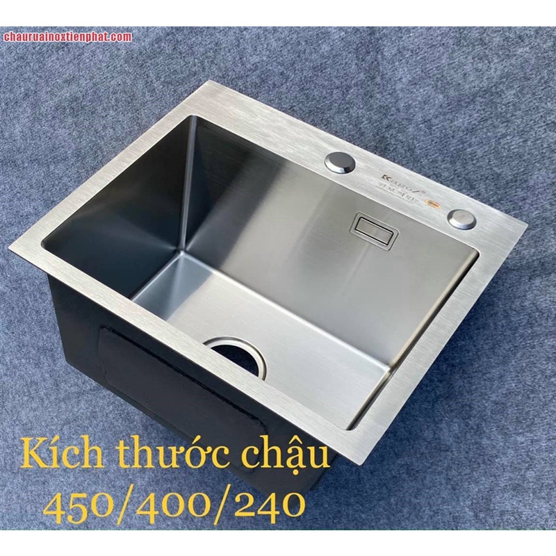 Chậu rửa bát  Kagol 1 hố nano 60x45cm CHÍNH HÃNG