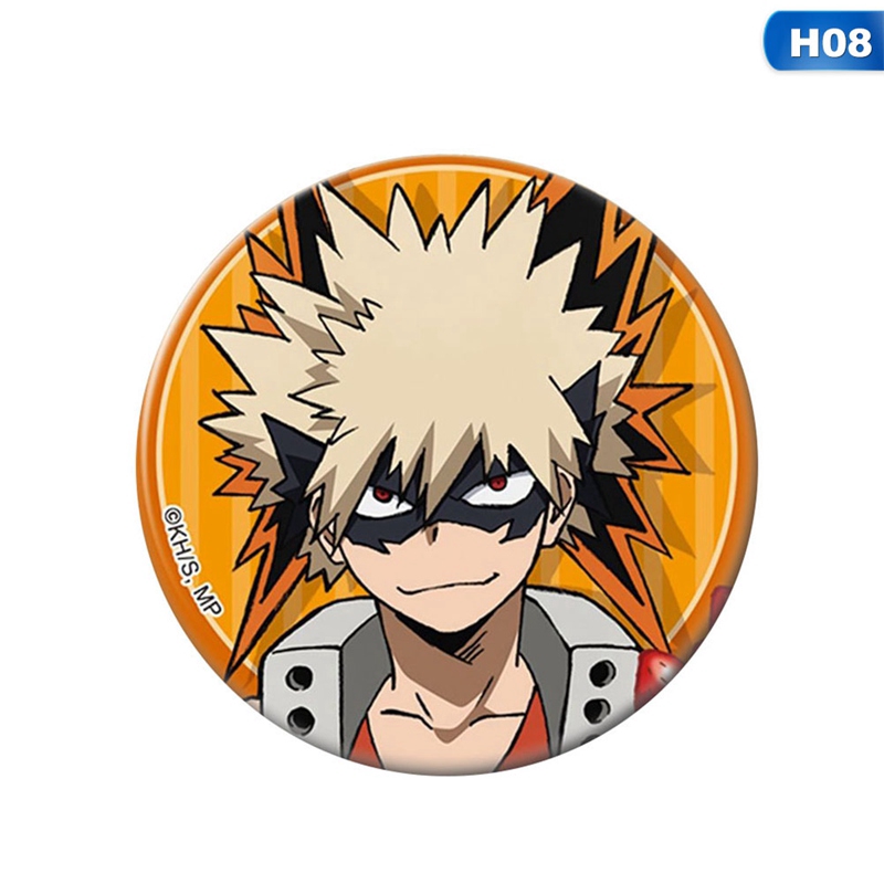 flowersqueen Huy hiệu cài áo họa tiết anime My Hero Academia