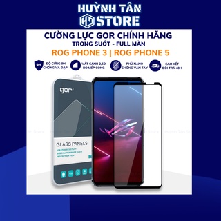 Cường lực rog phone 3 asus rog 5 rog 6 6 pro trong suốt FULL MÀN chống bám vân tay chính hãng GOR huỳnh tân store