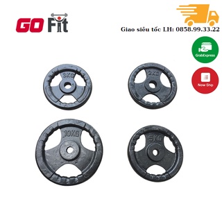 Bánh tạ gang, Bánh tạ tập gym gang khối lượng 3kg phi 30