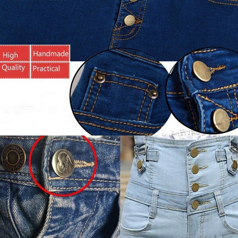 10 Phụ kiện nút quần jean nhiều hình dáng