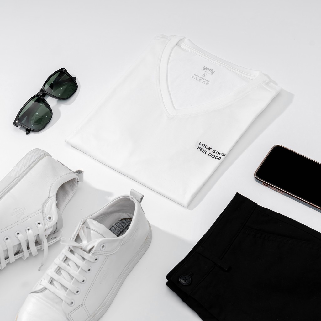 Áo phông nam cổ tim cotton trẻ trung và năng động - PPM3997 | BigBuy360 - bigbuy360.vn