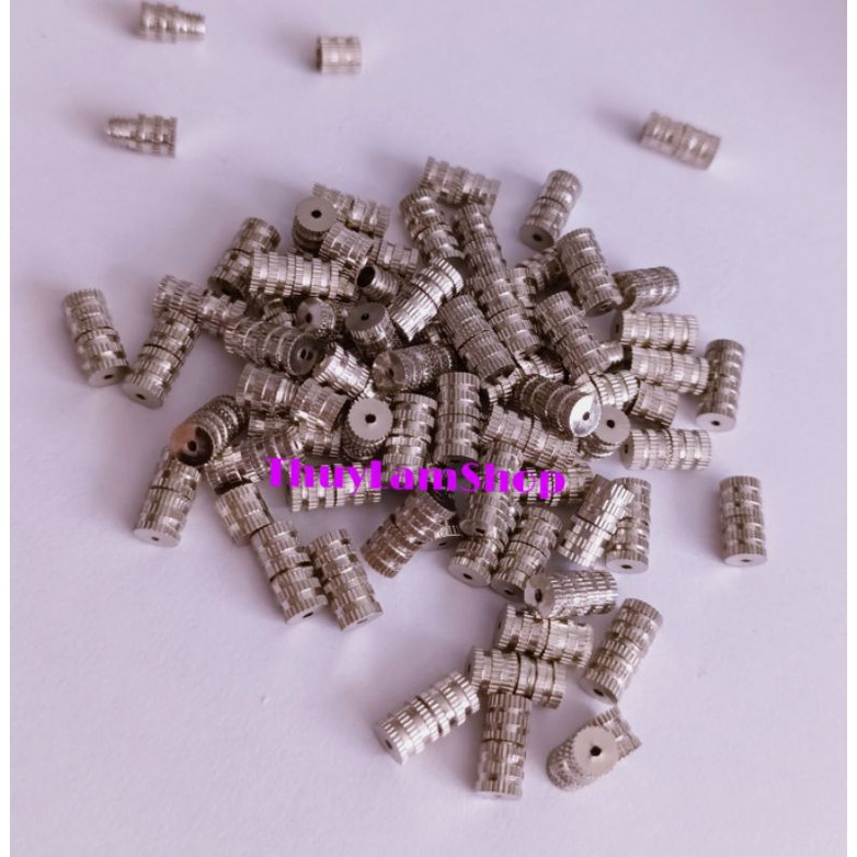 Charm khóa vặn inox làm khóa vòng tay, vòng cổ size 8li không gỉ không đen cấp xâu vòng