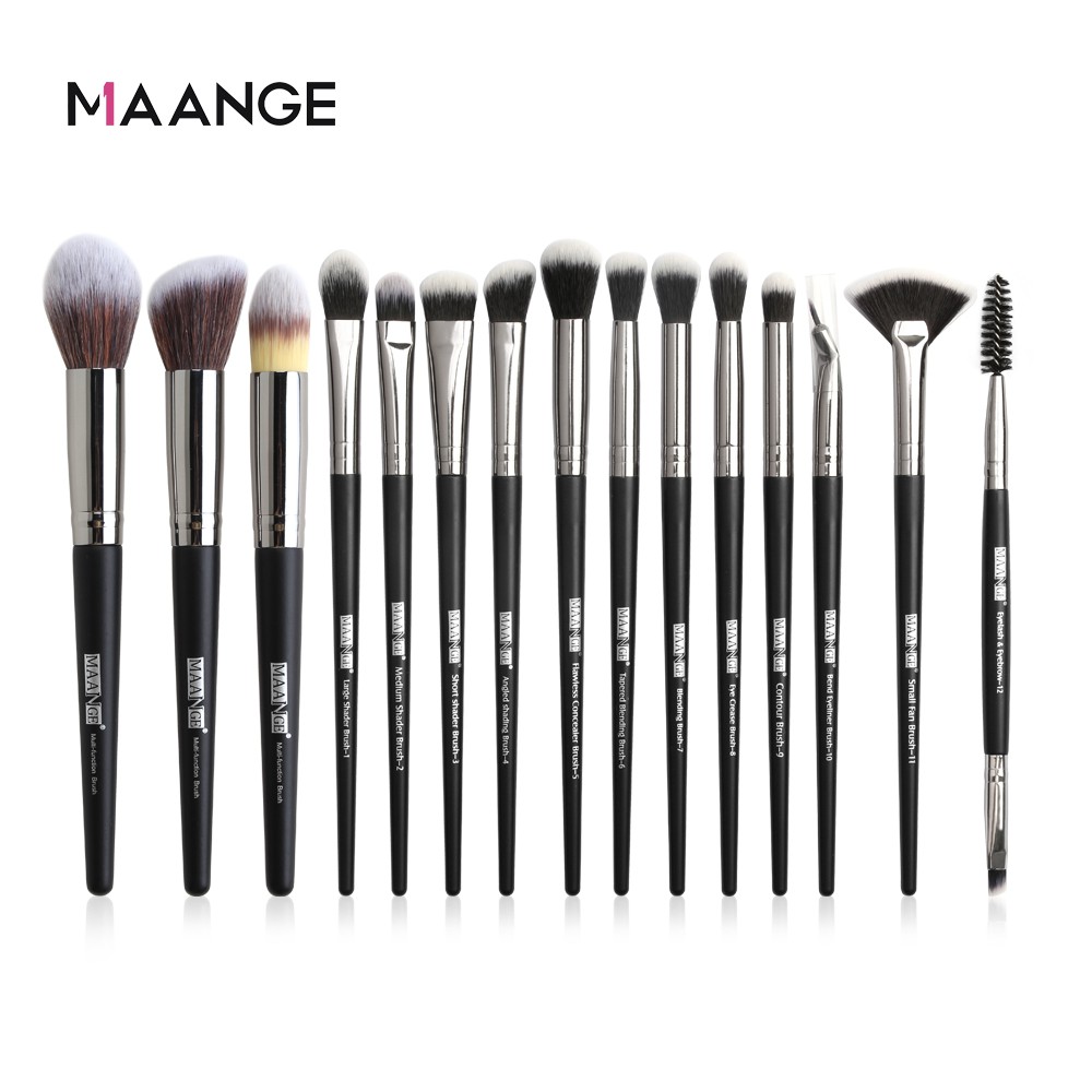 Bộ 15 cọ trang điểm MAANGE chuyên nghiệp 130g