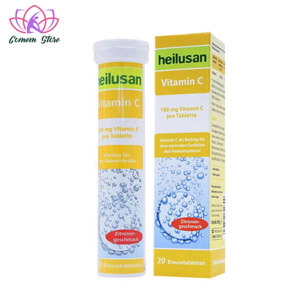 Thực Phẩm Chức Năng Viên Sủi Heilusan Vitamin C Tuýp 20 Viên