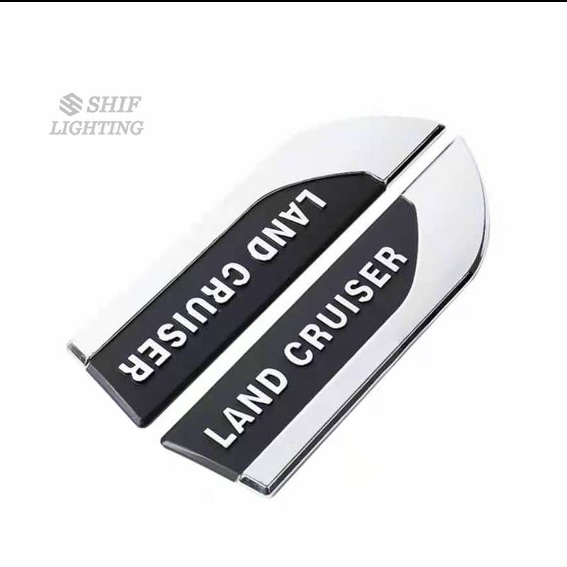 Set 2 miếng dán trang trí xe hơi Land Cruiser chất lượng cao