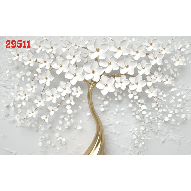 Tranh dán tường 3d phòng khách phong cách hiện đại