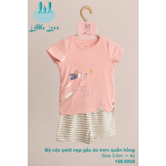 Lil little love - Bộ cộc Lil vải petit và smoothy siêu mềm mượt mát cho bé