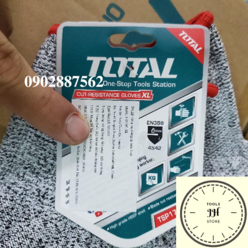 găng tay chống cắt total TSP1701 size XL