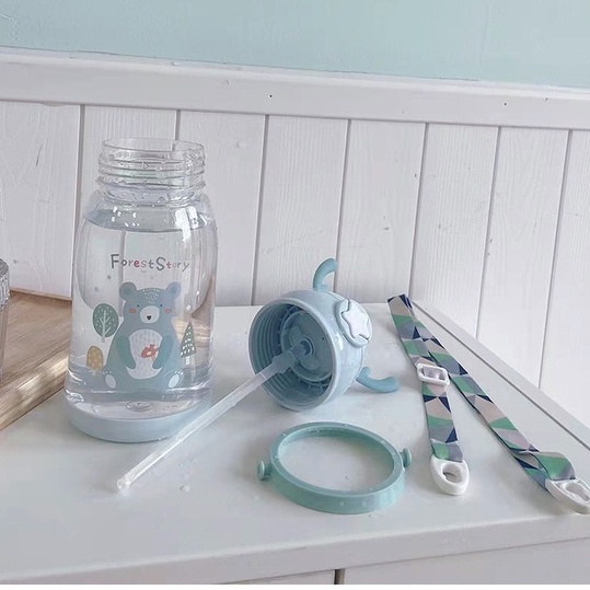 Bình Nước 600ml Hình Sừng Hươu Dễ Thương