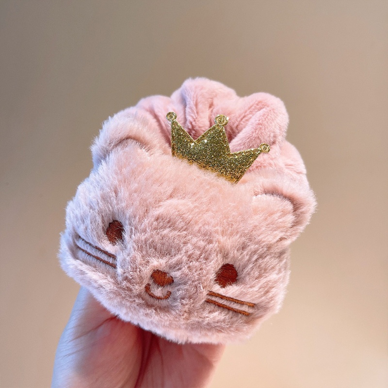 Dây Buộc Tóc Đuôi Ngựa Hình Mèo Nhồi Bông Đáng Yêu Giá Đỡ