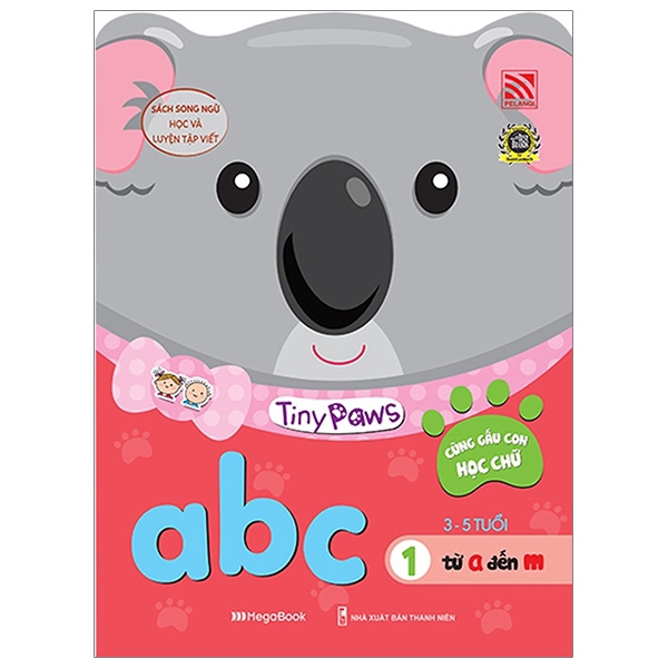 Sách - Tiny Paws - Cùng Gấu Con Học Chữ Cái Tiếng Anh Abc - Từ A Đến M