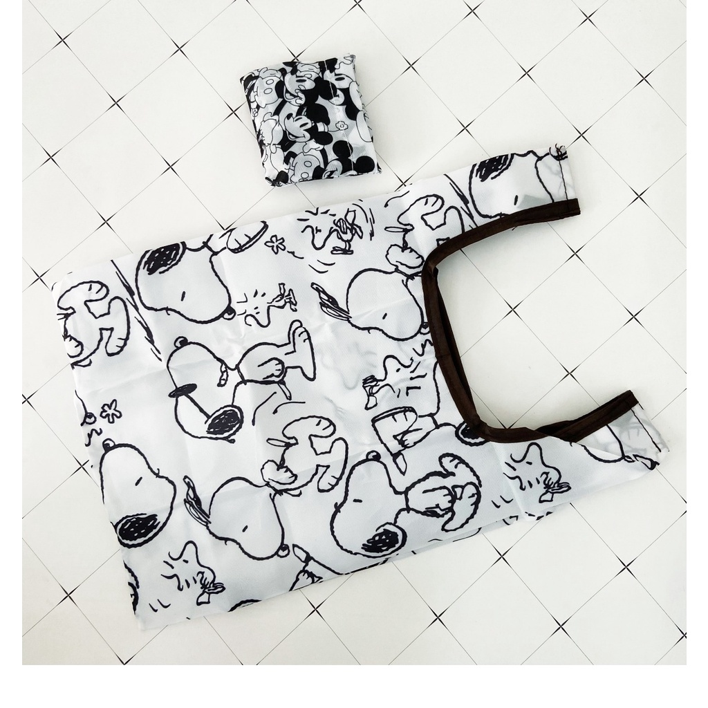 Túi Mua Sắm Mini Chống Thấm Nước Thân Thiện Với Môi Trường Họa Tiết Hoạt Hình Dễ Thương