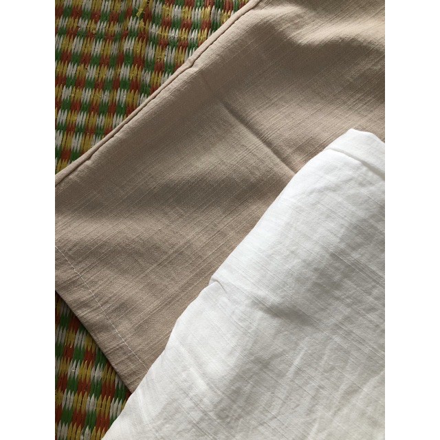 (giá rẻ vô địch) Quần culottes đũi lửng nhật mềm mát lưng thun cúc trước nhiều màu | BigBuy360 - bigbuy360.vn