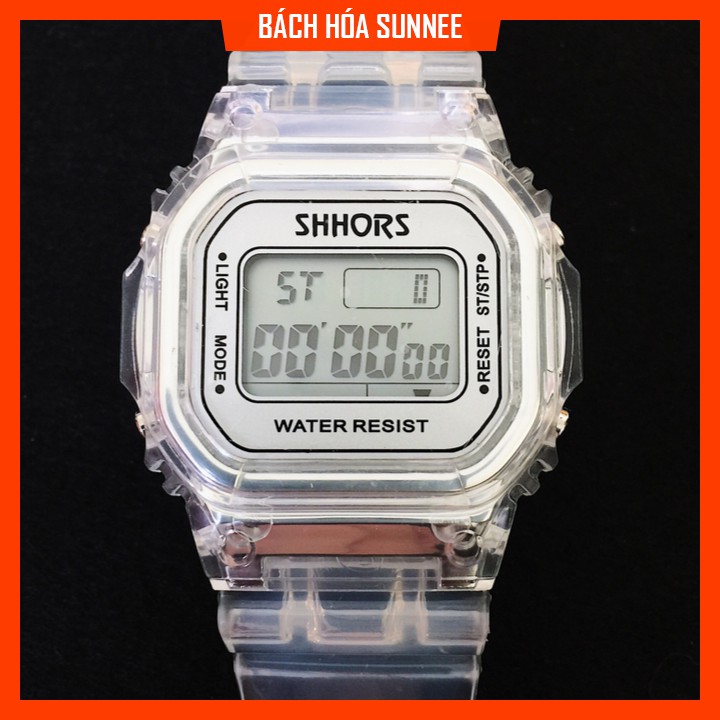 Đồng Hồ Thể Thao Nữ Shhors Dây Trong A689 Full Màu - Bách Hóa Sunnee