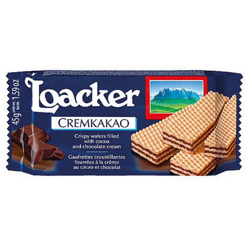 Bánh Xốp Loacker Ý 45g Cacao  - Vanilla -