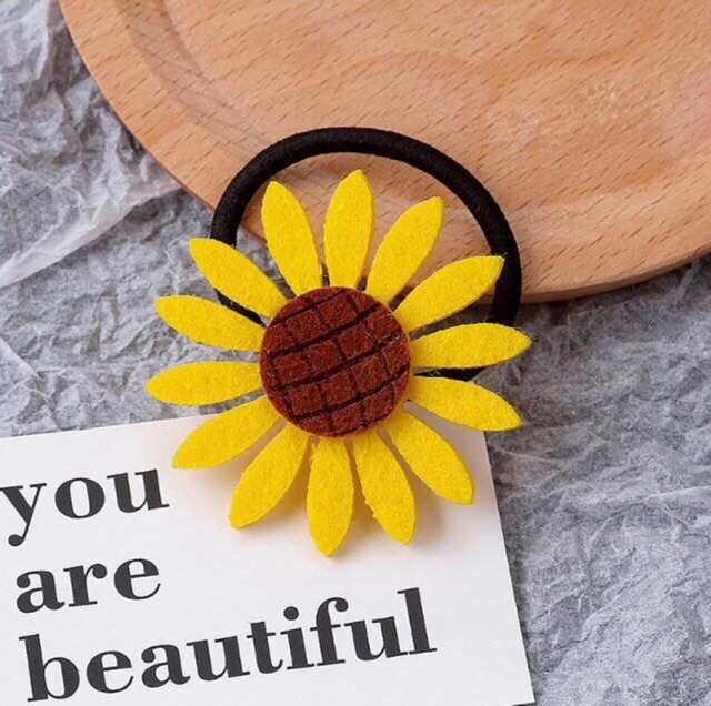 Cột tóc hoa hương dương to ( hình thật )