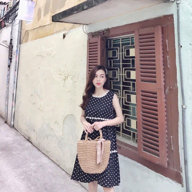 Đầm bầu babydoll pha ren hoa bi 💋 ảnh thật clip💋 giảm 20k