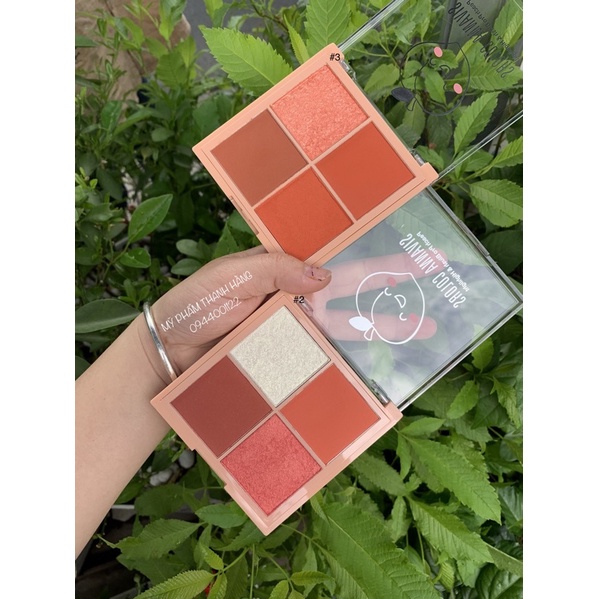 má hồng SIVANNA COLORS PEACH PRO BLUSH &amp; HIGHLIGHT