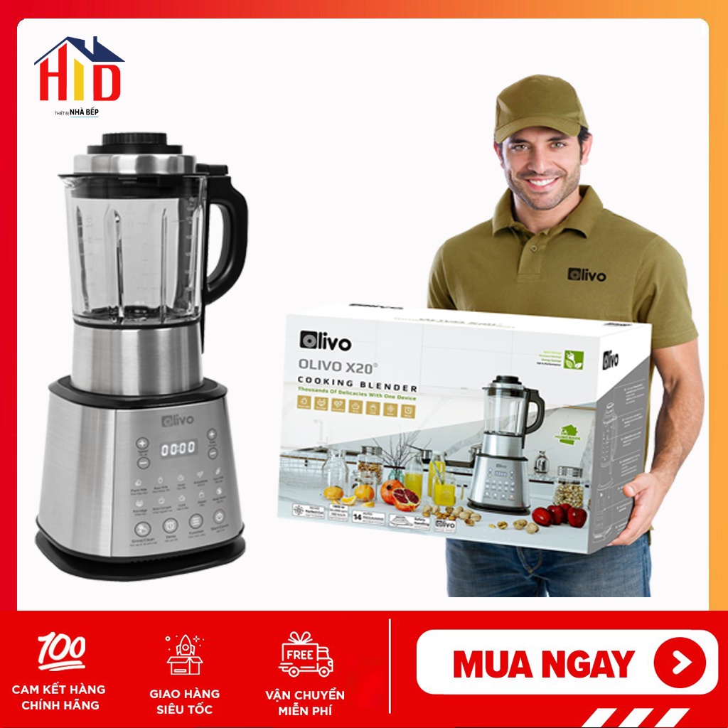 Máy Làm Sữa Hạt Olivo X20 Thương Hiệu Mỹ, Bảo Hành 24 Tháng - Hàng Chính Hãng