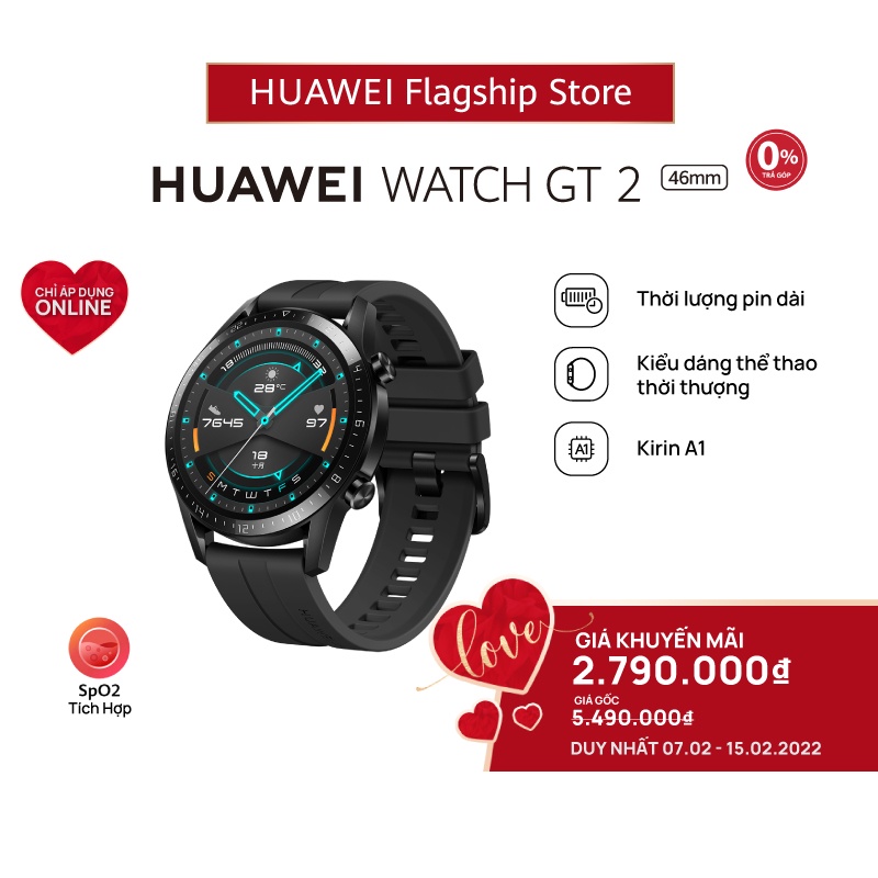 Mã ELMALL10 giảm 10% đơn 500K Đồng hồ Huawei Watch GT2 Kirin A1 Thời lượng thumbnail